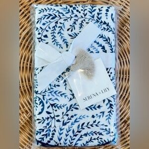 Serena & Lily "Priano" Sham, King, Navy BNWT